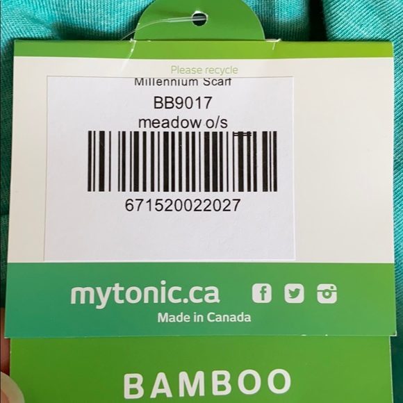 Tonic Millennium scarf, Aqua/Heather, 2 available - Picture 8 of 8